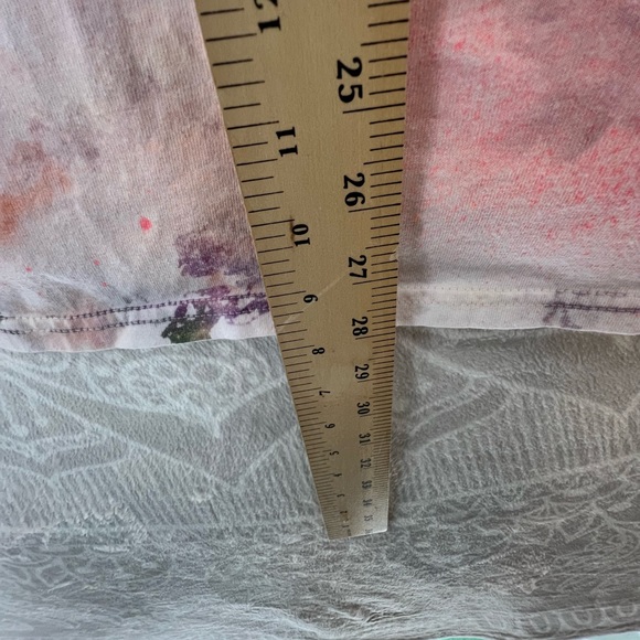 CLEMSON TIE DYE ART TO WEAR T TEE SHIRT TOP ORANGE PURPLE 🐾 PAW PRINTS L LARGE - Picture 5 of 14